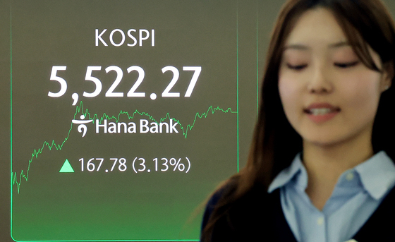 코스피 첫 5,500 돌파