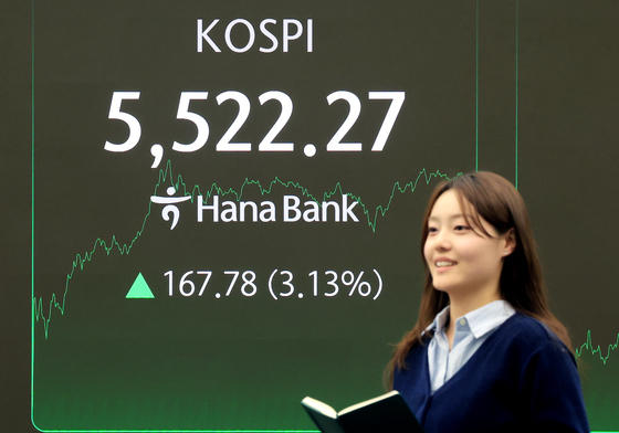 5500돌파 마감한 코스피