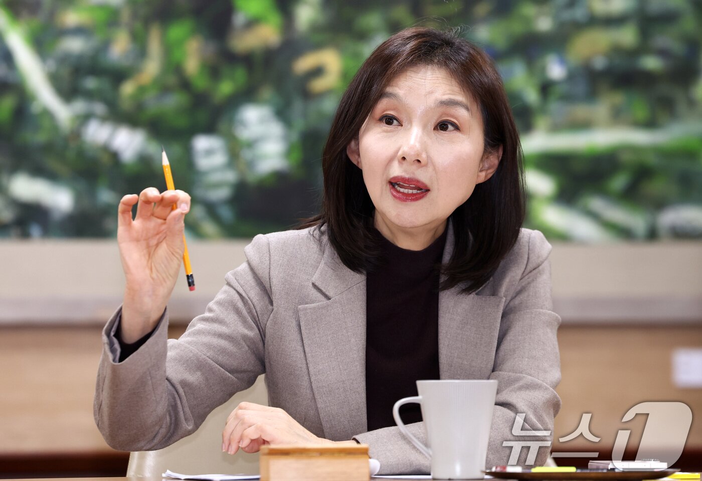 본문 이미지 - 최호정 서울시의회 의장이 12일 서울 중구 서울시의회에서 뉴스1과 인터뷰를 하고 있다. 2026.2.12 ⓒ 뉴스1 최지환 기자