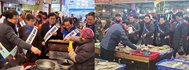 "설 민심 잡아라"…충북 정치권 전통시장으로
