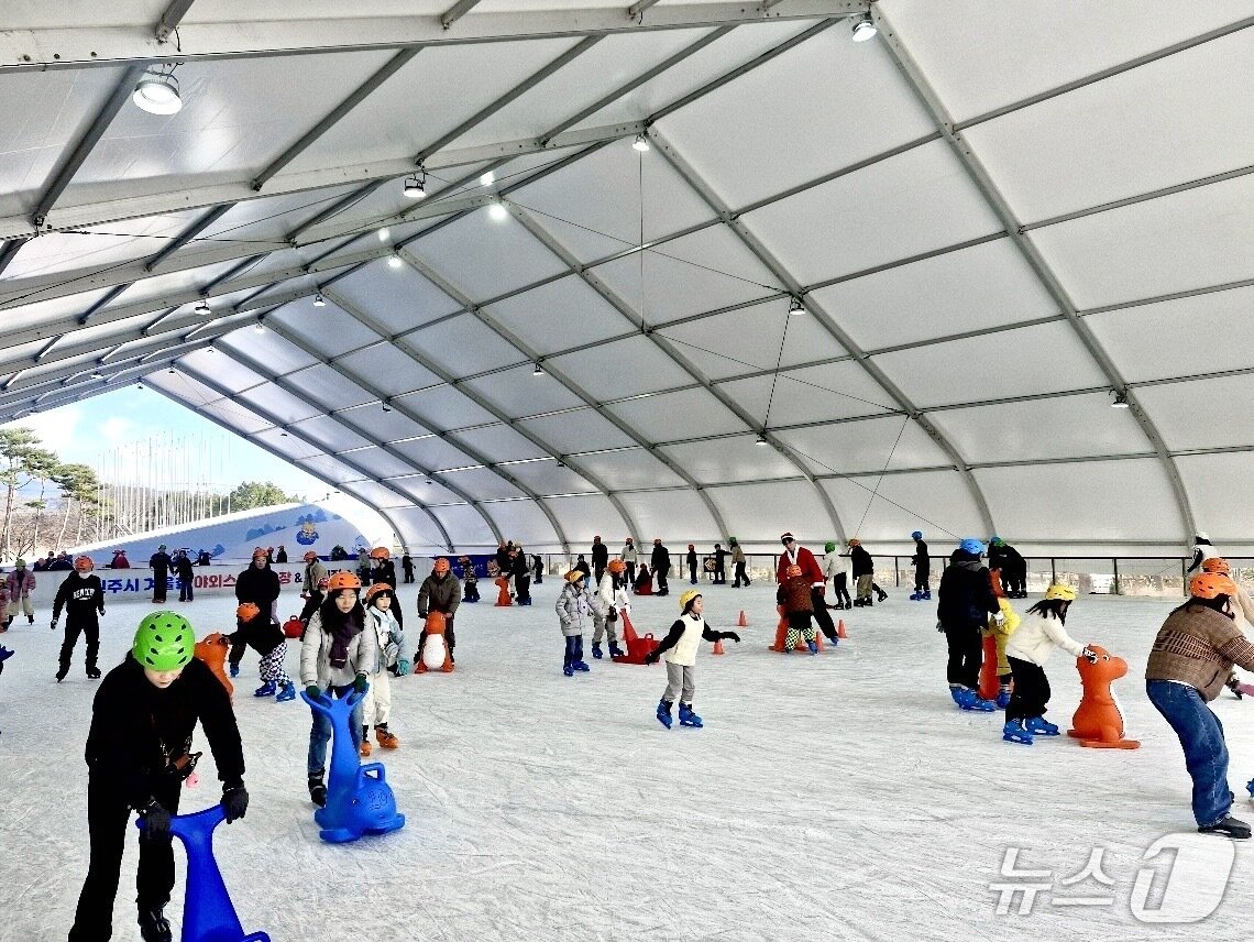 본문 이미지 - 진주 겨울철 야외스케이트장.(경남도 제공. 재판매 및 DB금지)