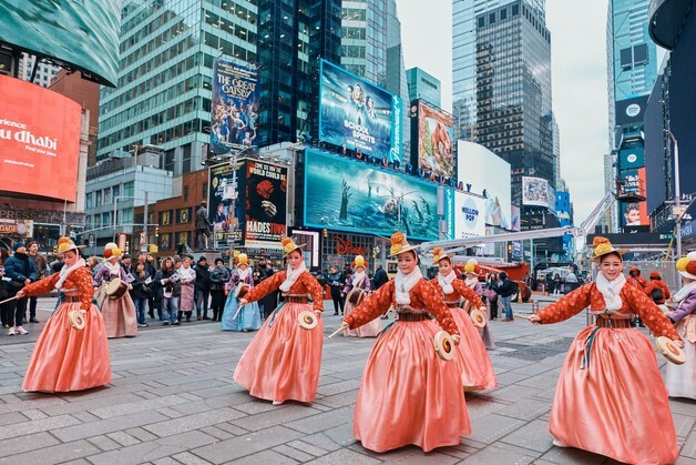 美 타임스스퀘어 달군 'K-헤리티지'…뉴욕서 국가유산 캠페인 개막
