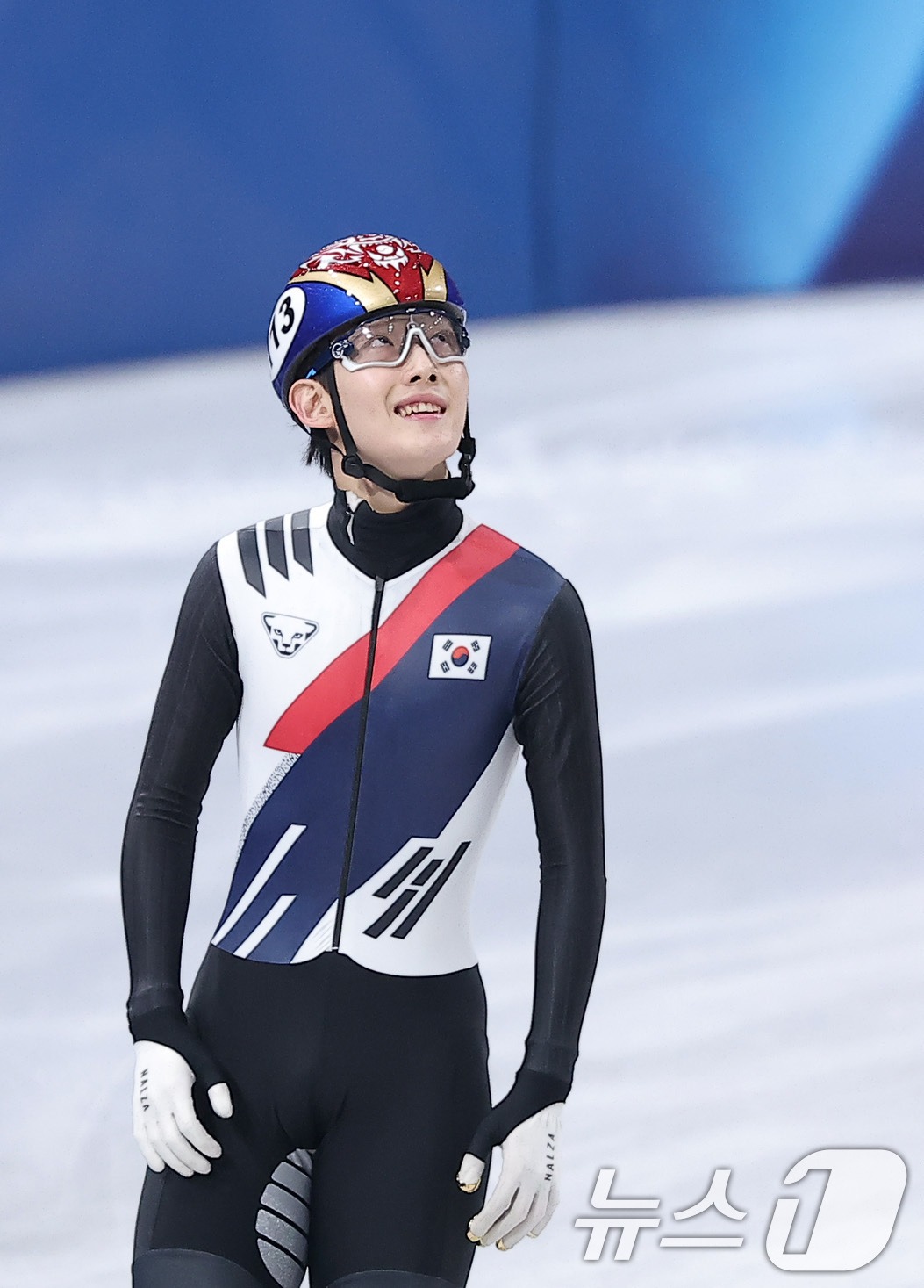 (밀라노=뉴스1) 김성진 기자 = 쇼트트랙 임종언이 12일(현지시간) 이탈리아 밀라노 아이스 스케이팅 아레나에서 열린 2026 밀라노·코르티나담페초 동계올림픽 쇼트트랙 남자 100 …