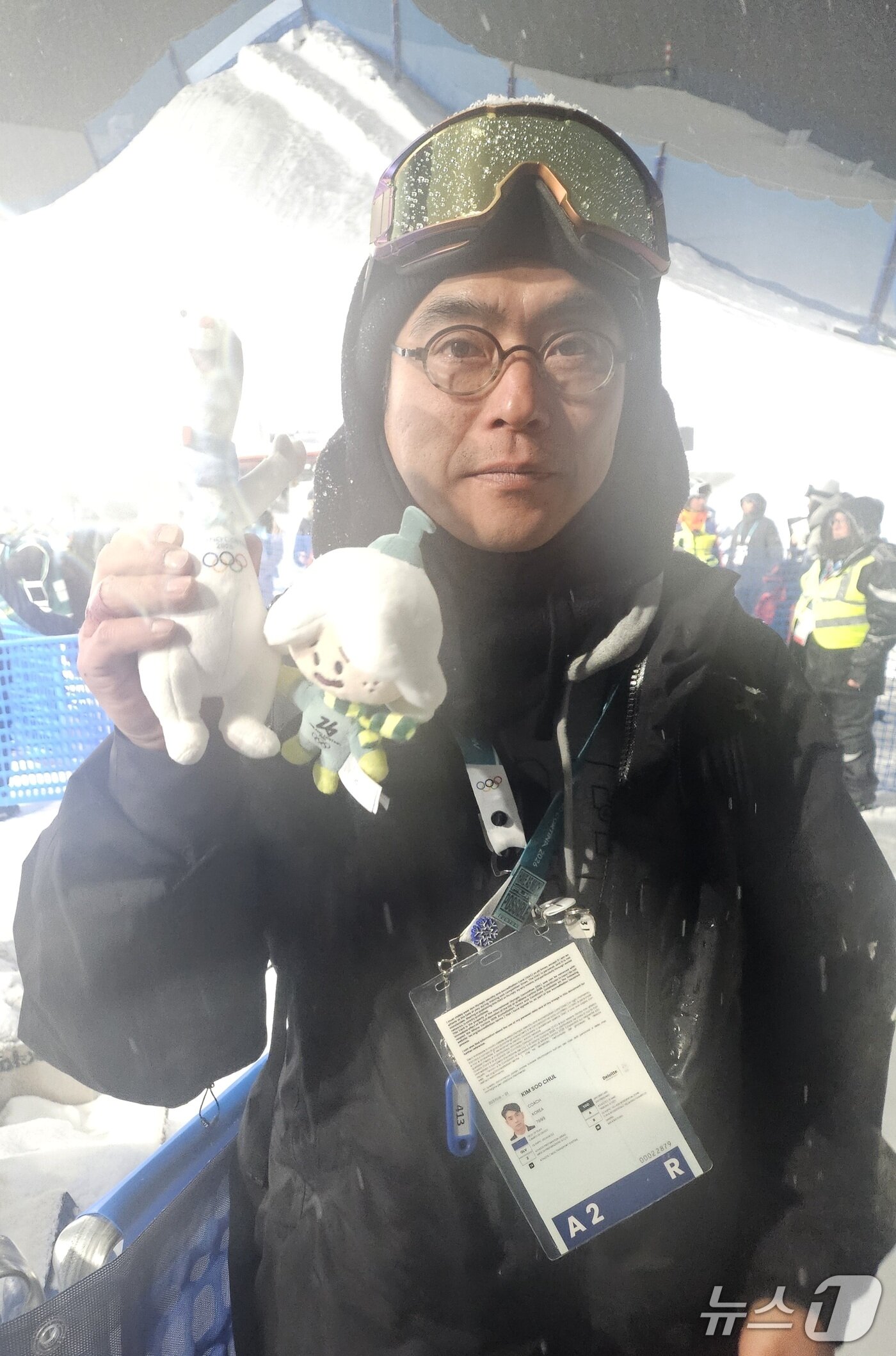 본문 이미지 - 스노보드 하프파이프·슬로프스타일·빅에어 대표팀 김수철 감독. 2026.2.13 ⓒ 뉴스1 권혁준 기자