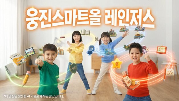 웅진씽크빅, AI 학습 플랫폼 '웅진스마트올' 신규 광고 영상 공개