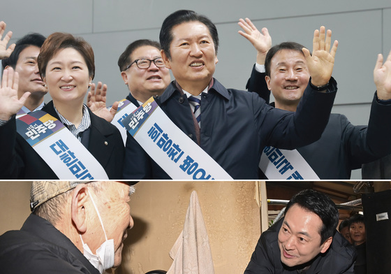 '호남선' 용산역 찾은 민주·혁신당…국힘은 봉사활동(종합)