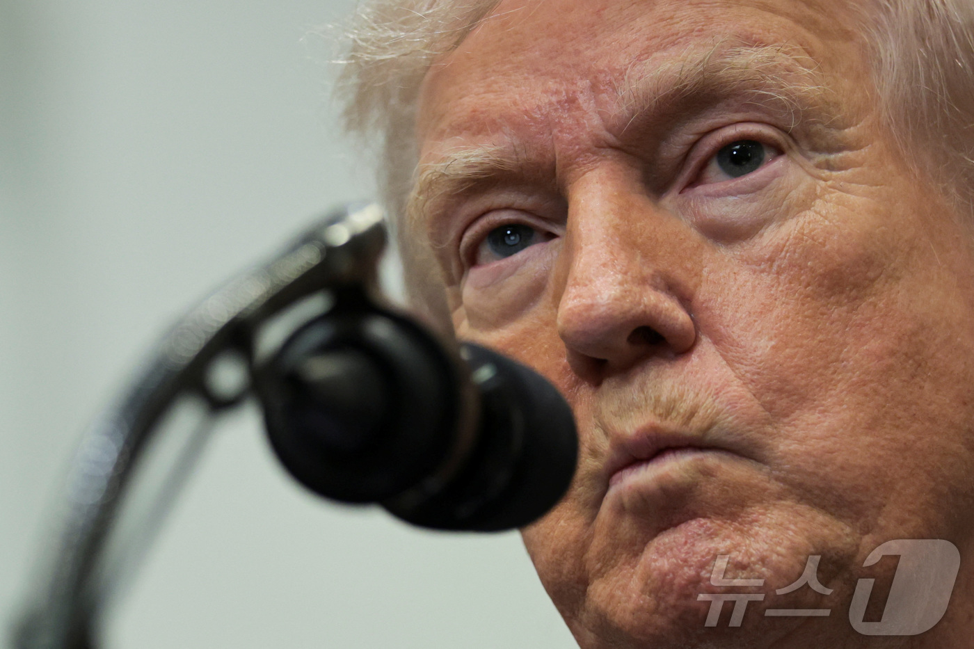 (워싱턴 로이터=뉴스1) 김경민 기자 = 도널드 트럼프 미국 대통령이 12일(현지시간) 워싱턴DC 백악관에서 발표를 하고 있다. 2026.2.12ⓒ 로이터=뉴스1