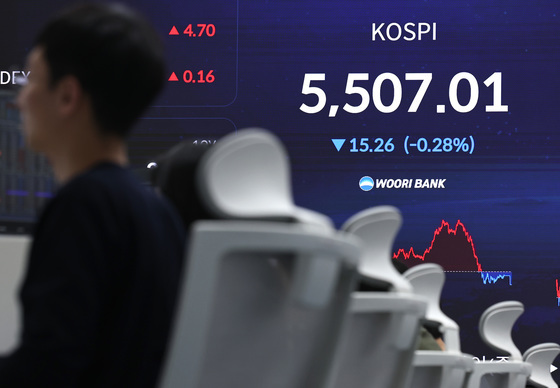 5580 찍은 코스피, 숨고르기 마감