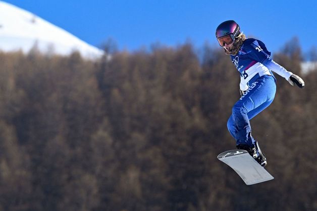스노보드 우수빈, 여자 크로스 16강 완주 실패로 실격[올림픽]