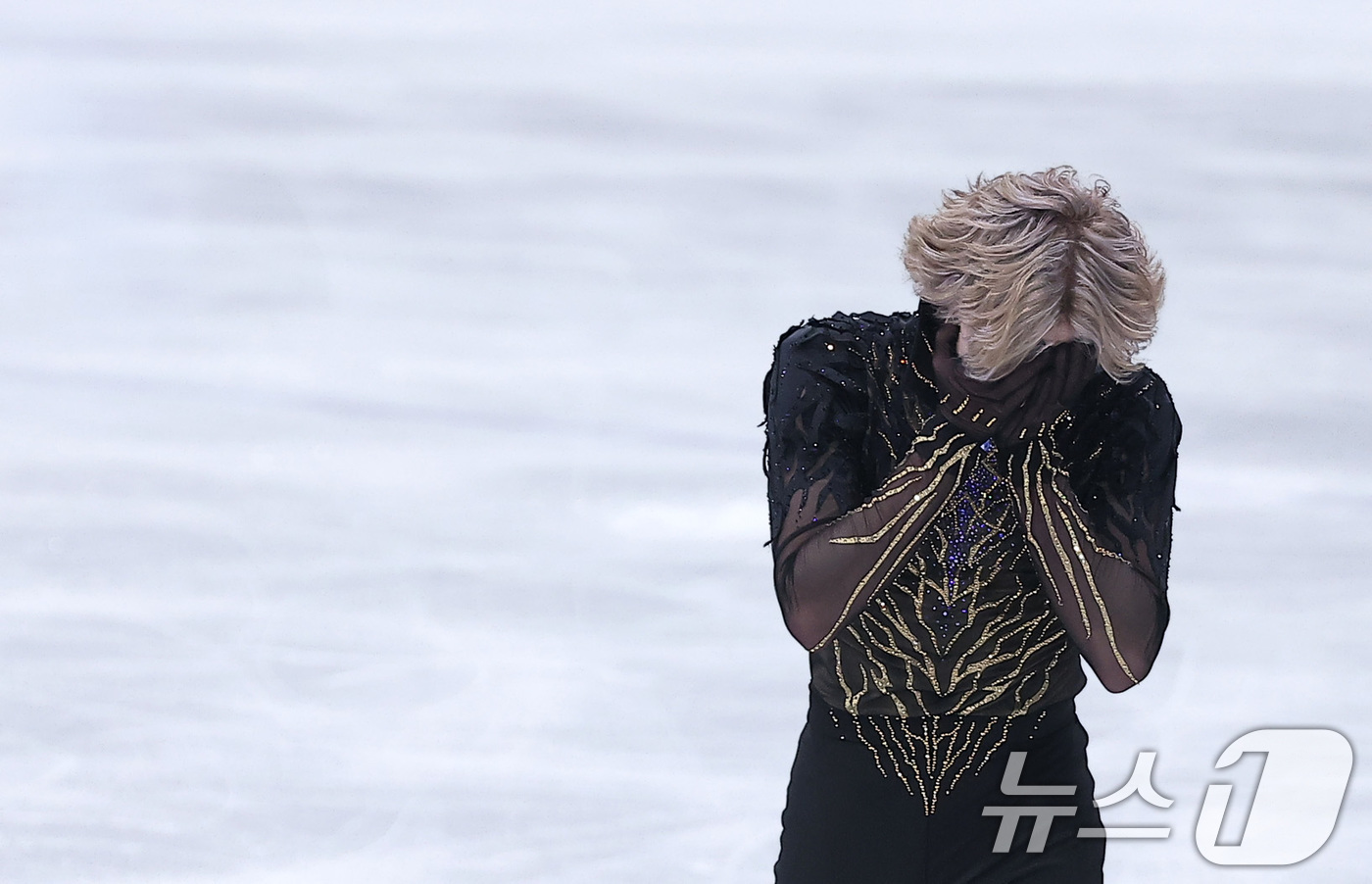 (밀라노=뉴스1) 김성진 기자 = 미국 피겨선수 일리야 말리닌이 13일(현지시간) 이탈리아 밀라노 아이스 스케이팅 아레나에서 열린 2026 밀라노·코르티나담페초 동계올림픽 피겨 스 …