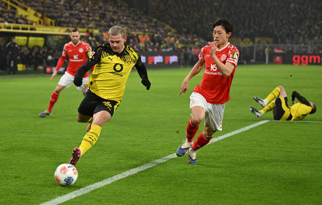 '이재성 60분' 마인츠, 도르트문트에 0-4 완패…4연승 무산