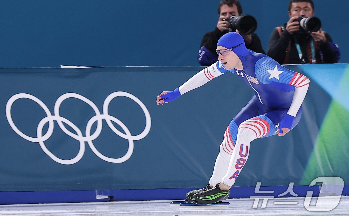 본문 이미지 - 3관왕에 실패한 조던 스톨츠(미국).  ⓒ 뉴스1 김성진 기자