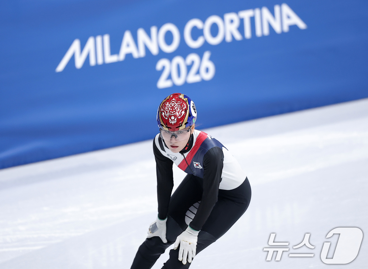 (밀라노=뉴스1) 김성진 기자 = 쇼트트랙 노도희가 14일(현지시간) 이탈리아 밀라노 아이스스케이팅 아레나에서 열린 2026 밀라노·코르티나담페초 동계올림픽 쇼트트랙 여자 1000 …