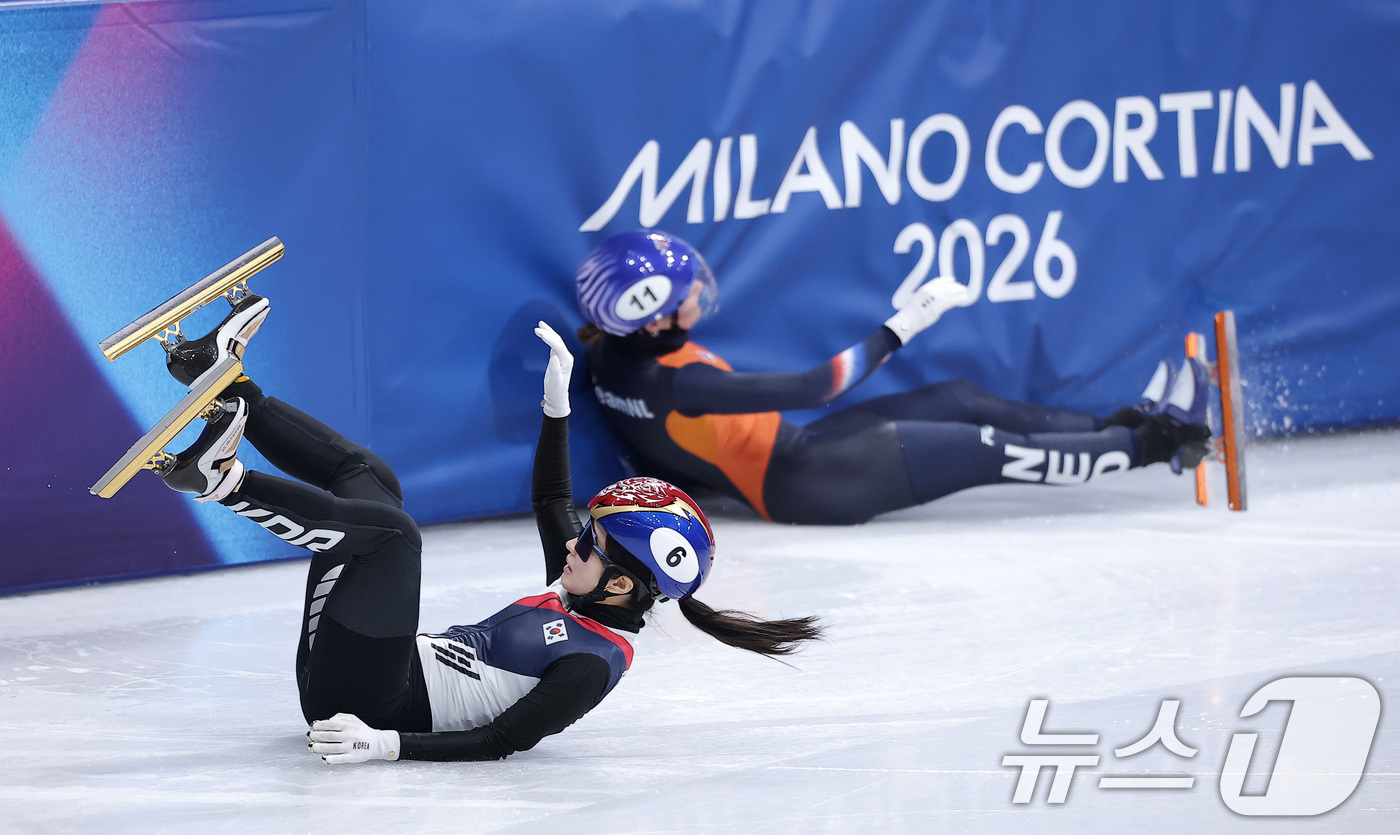 (밀라노=뉴스1) 김성진 기자 = 쇼트트랙 김길리가 14일(현지시간) 이탈리아 밀라노 아이스스케이팅 아레나에서 열린 2026 밀라노·코르티나담페초 동계올림픽 쇼트트랙 여자 1000 …