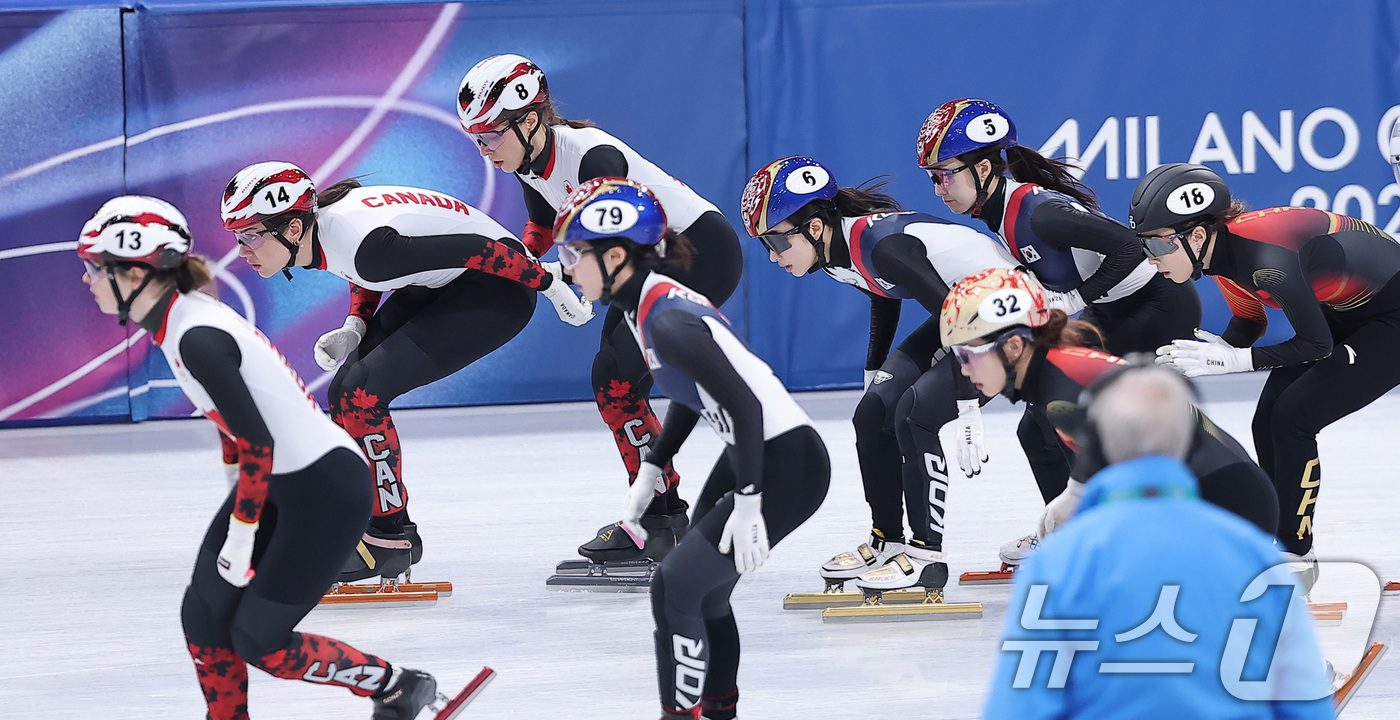 (밀라노=뉴스1) 김성진 기자 = 쇼트트랙 최민정이 14일(현지시간) 이탈리아 밀라노 아이스스케이팅 아레나에서 열린 2026 밀라노·코르티나담페초 동계올림픽 쇼트트랙 여자 3000 …