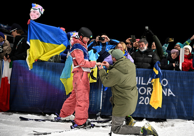 우크라 프리스타일 스키 선수, 결선 진출·프로포즈 '겹경사'[올림픽]
