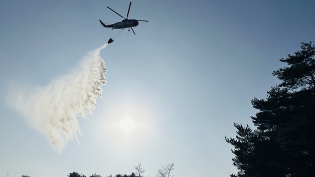 '건조특보' 속 강릉 주문진서 산불…헬기 투입해 30분 만에 진화