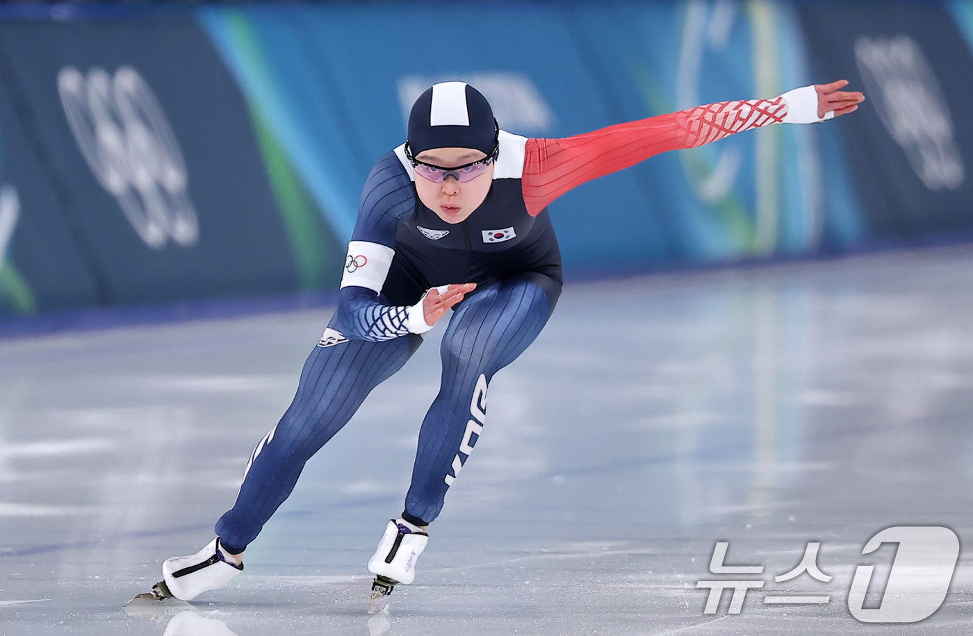 (밀라노=뉴스1) 김성진 기자 = 스피드스케이팅 김민선이 15일(현지시간) 이탈리아 밀라노 스피드스케이팅 스타디움 열린 2026 밀라노·코르티나담페초 동계올림픽 스피드스케이팅 여자 …
