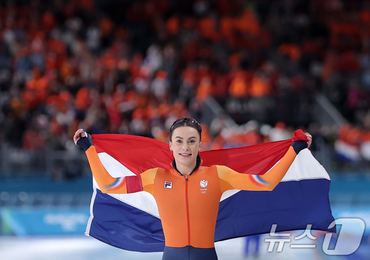 (밀라노=뉴스1) 김성진 기자 = 네덜란드 스피드스케이팅 펨케 콕이 15일(현지시간) 이탈리아 밀라노 스피드스케이팅 스타디움 열린 2026 밀라노·코르티나담페초 동계올림픽 스피드스 …