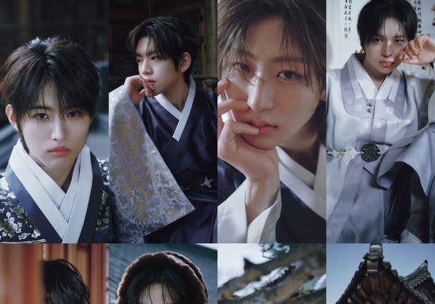 아이딧, 설맞이 '꽃도령' 비주얼 한복 화보 공개…'낮과 밤' 반전 매력