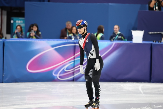 황대헌, 500m 예선 3위로 아쉽게 탈락
