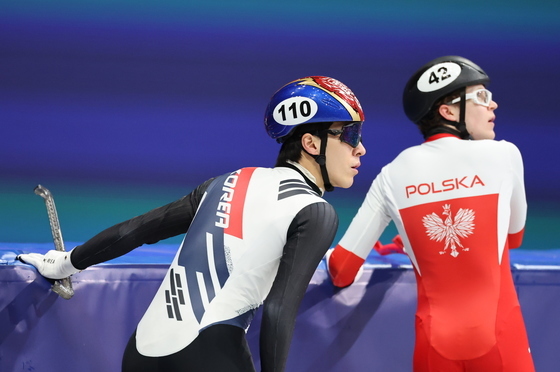 황대헌, 남자 500m 아쉽게 탈락