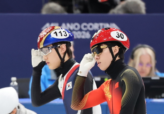 500m 예선 임종언과 린샤오쥔