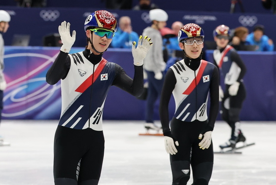 결승 진출 기뻐하는 이준서·임종언