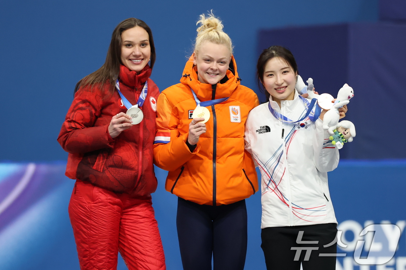 (밀라노=뉴스1) 김진환 기자 = 쇼트트랙 김길리가 16일(현지시간) 이탈리아 밀라노 아이스스케이팅 아레나에서 열린 2026 밀라노·코르티나담페초 동계올림픽 쇼트트랙 여자 1000 …