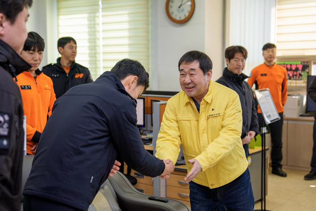 이재영 증평군수, 설 명절 현장 근무자 격려