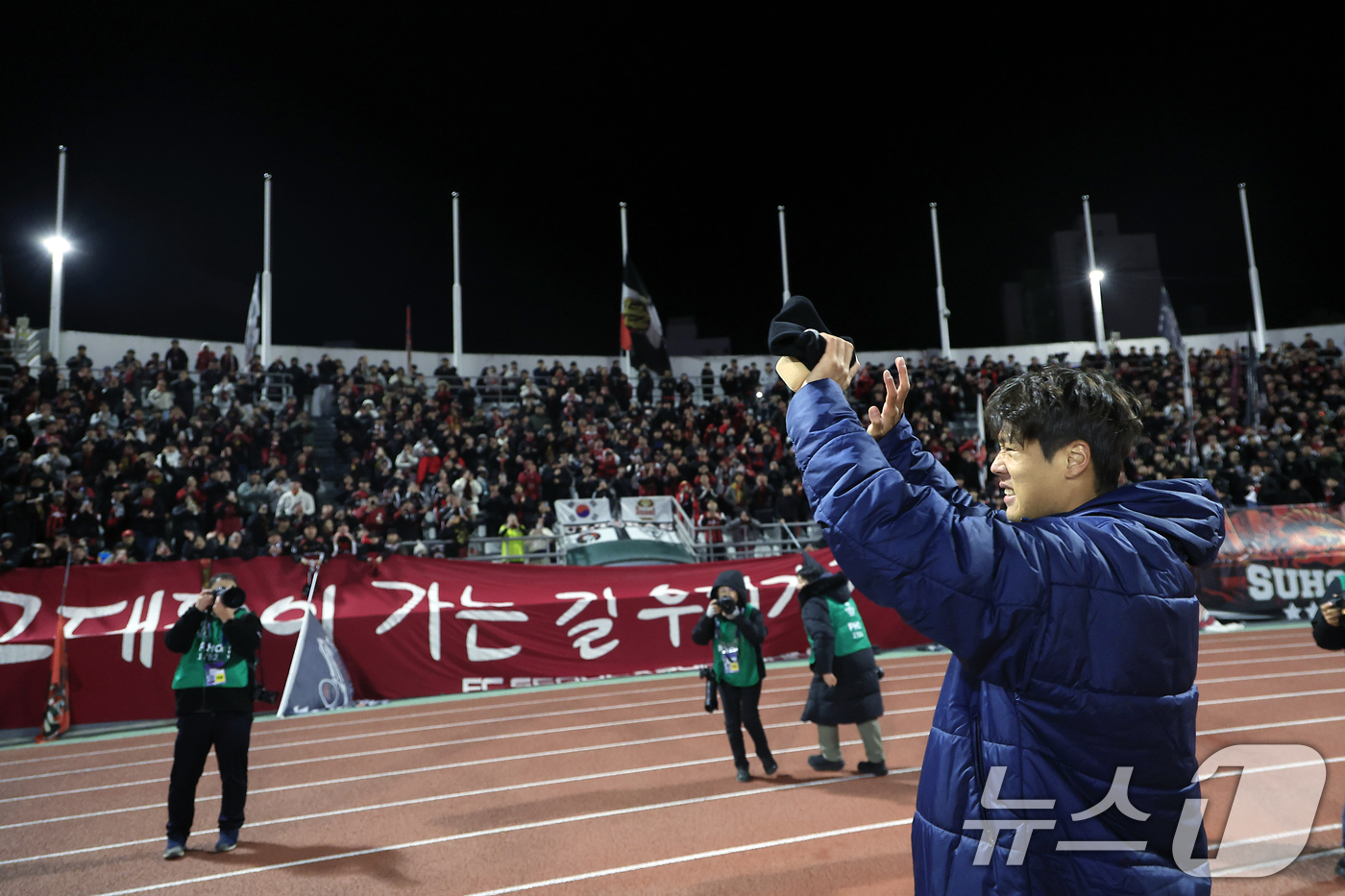 (서울=뉴스1) 박정호 기자 = FC서울에서 히로시마로 이적한 김주성이 17일 오후 서울시 양천구 목동종합운동장에서 열린 AFC 챔피언스리그 엘리트(ACLE) 2025/26 리그 …
