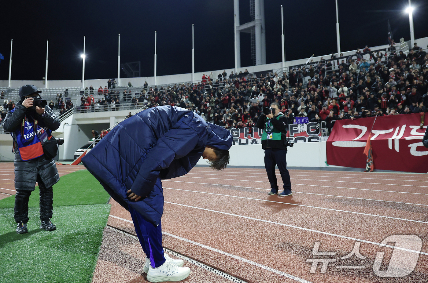 (서울=뉴스1) 박정호 기자 = FC서울에서 히로시마로 이적한 김주성이 17일 오후 서울시 양천구 목동종합운동장에서 열린 AFC 챔피언스리그 엘리트(ACLE) 2025/26 리그 …