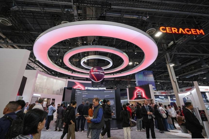 본문 이미지 - CES 2026서 세라젬이 선보인 AI 웰니스 홈(세라젬 제공)