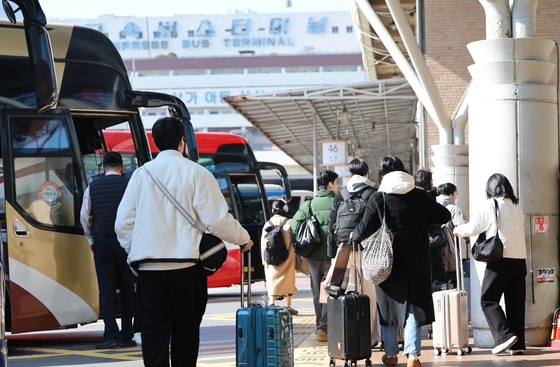 연휴 끝, 집으로...