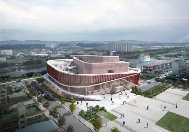 진천군, 문화예술회관 건립사업 순항…오는 4월 준공 목표