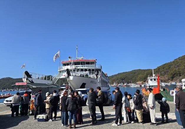 설 연휴 경남 여객선 이용객 3만4024명…전년 대비 18%↑