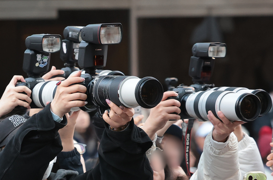 에스파 성수동 출격에 대포 카메라 등장