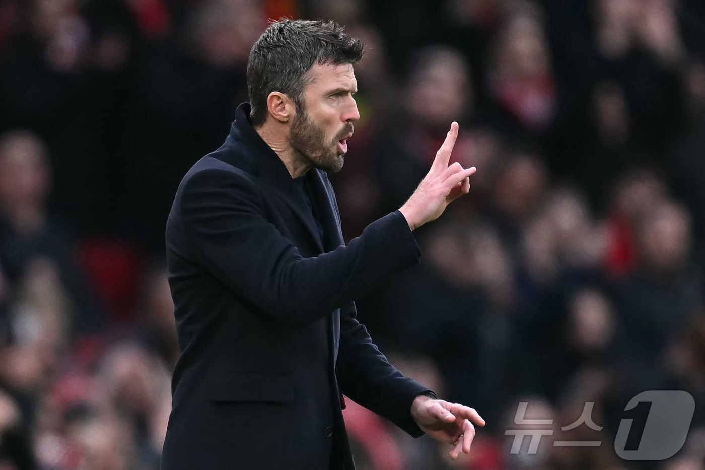 본문 이미지 - 마이클 캐릭 맨유 감독. ⓒ AFP=뉴스1