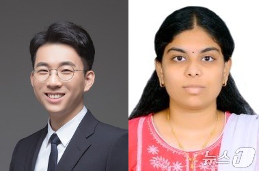 본문 이미지 - UNIST 이현욱 교수(좌측)와 비티야 무랄리다란 연구원(UNIST 제공. 재판매 및 DB금지)/뉴스1