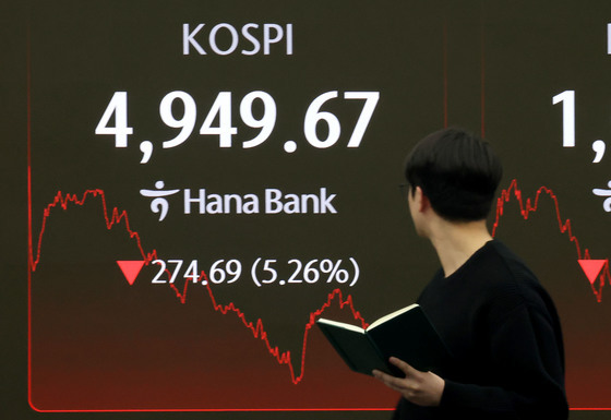 5000선 붕괴된 코스피