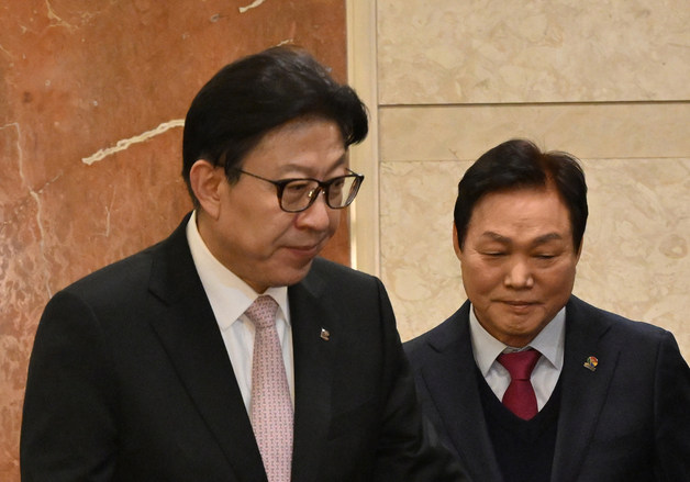 연석회의 마친 박형준 부산시장·박완수 경남지사