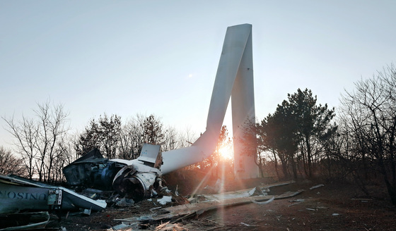 영덕 풍력발전단지서 풍력발전기 1기 파손