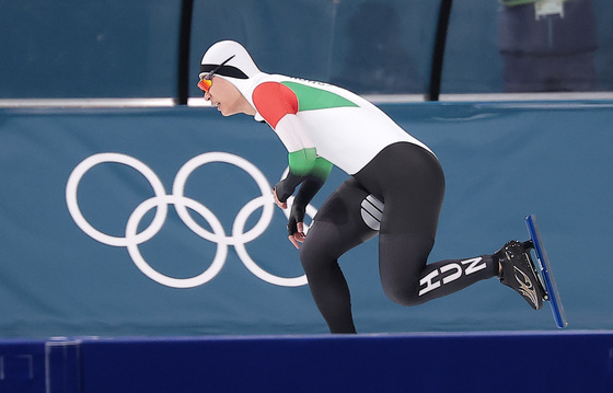 레이스 마친 김민석