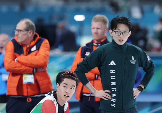 레이스 마친 김민석