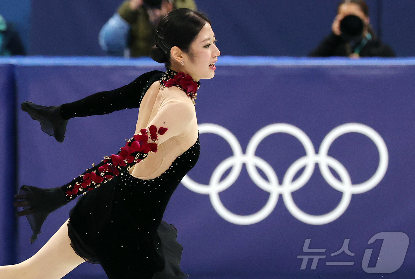(밀라노=뉴스1) 김진환 기자 = 피겨 이해인이 19일(현지시간) 이탈리아 밀라노 아이스스케이팅 아레나에서 열린 2026 밀라노·코르티나담페초 동계올림픽 피겨 스케이팅 여자 싱글 …