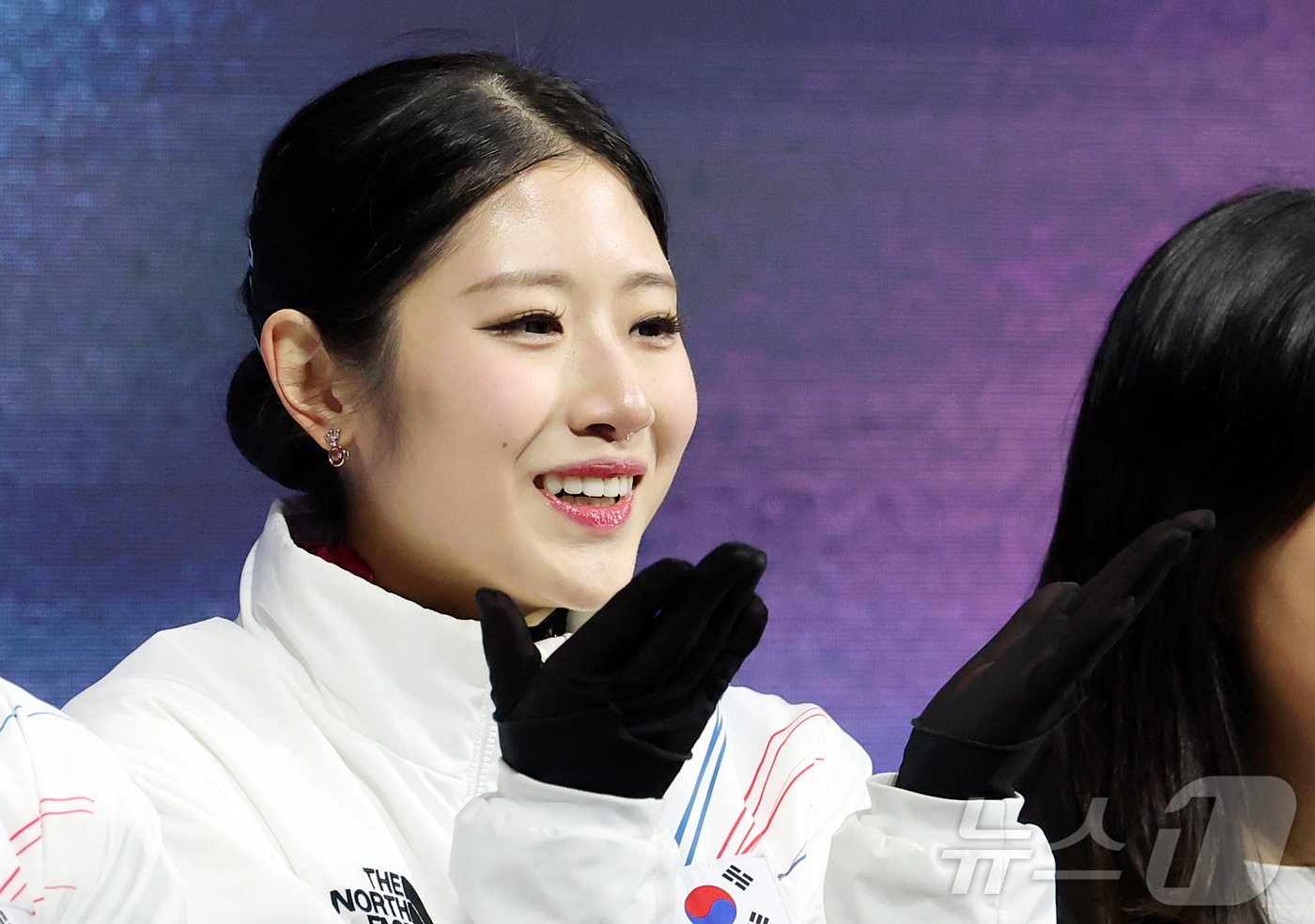 (밀라노=뉴스1) 김진환 기자 = 피겨 이해인이 19일(현지시간) 이탈리아 밀라노 아이스스케이팅 아레나에서 열린 2026 밀라노·코르티나담페초 동계올림픽 피겨 스케이팅 여자 싱글 …