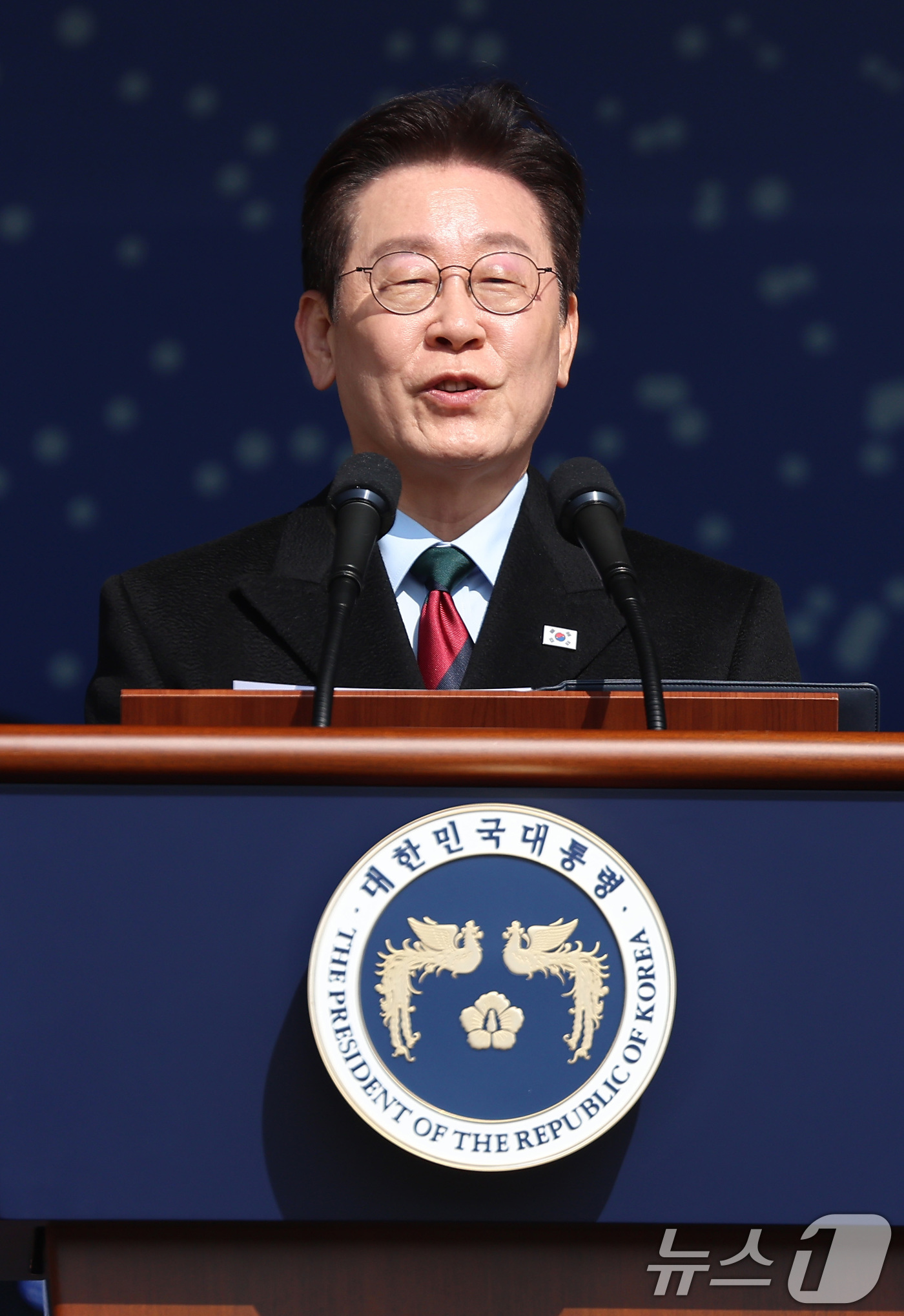축사하는 이재명 대통령 뉴스1 