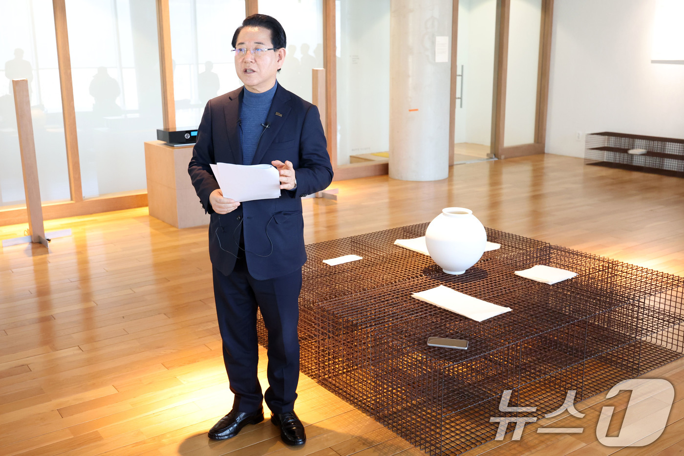 (광주=뉴스1) 이승현 기자 = 김영록 전남도지사가 20일 광주 동구 국립아시아문화전당(ACC)에서 ACC를 중심으로 금남로를 더 그레이트 컬처 스트리트로 조성해야 한다는 구상을 …