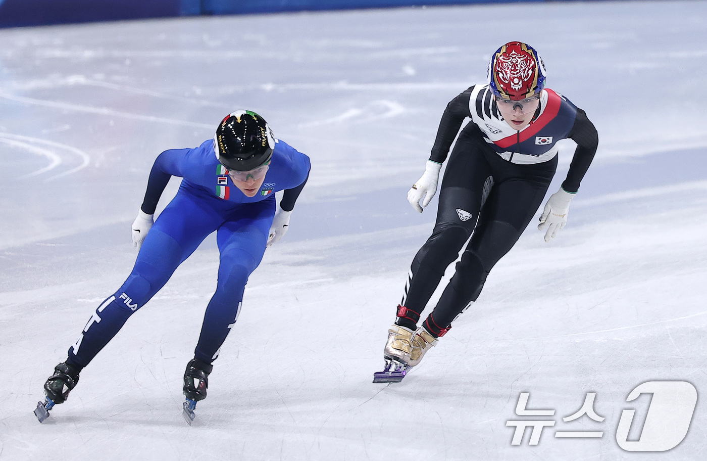 (밀라노=뉴스1) 김성진 기자 = 쇼트트랙 노도희가 20일(현지시간) 이탈리아 밀라노 아이스 스케이팅 아레나에서 열린 2026 밀라노·코르티나담페초 동계올림픽 쇼트트랙 여자 150 …