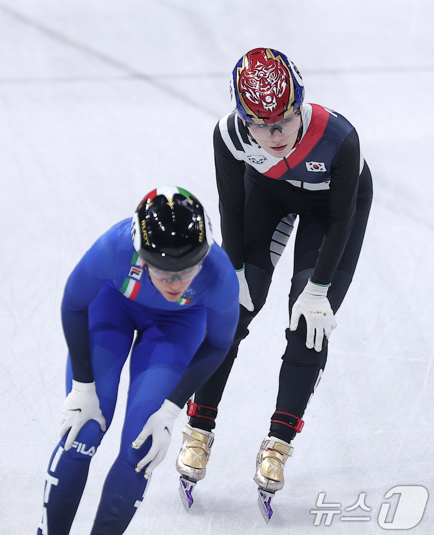(밀라노=뉴스1) 김성진 기자 = 쇼트트랙 노도희가 20일(현지시간) 이탈리아 밀라노 아이스 스케이팅 아레나에서 열린 2026 밀라노·코르티나담페초 동계올림픽 쇼트트랙 여자 150 …